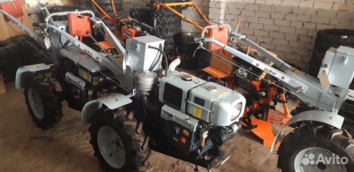 Мотоблок скаут 15 DE с почвофрезой и сиденьем