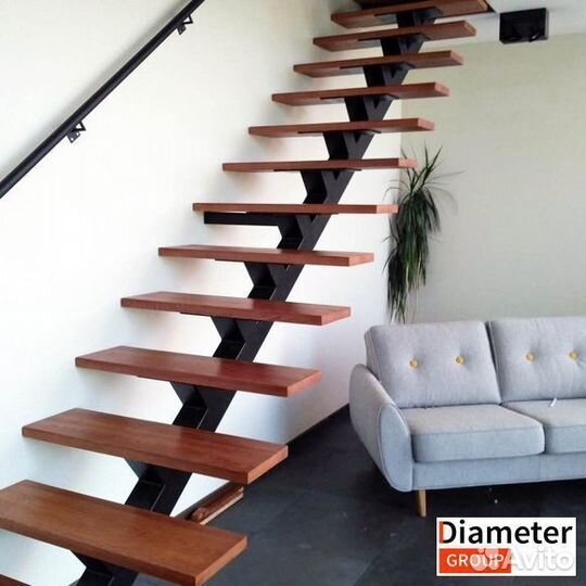 Производство сварной лестницы на монокосоуре