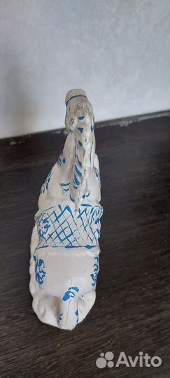 Винтажная гипсовая статуэтка Конь Огонь