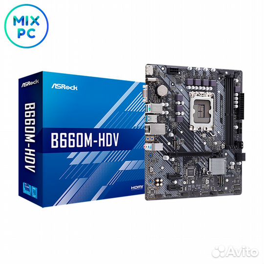 Материнская плата LGA1700 ASRock B660M-HDV