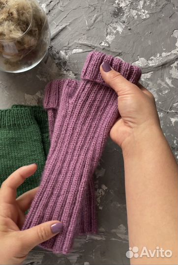 Митенки вязаные