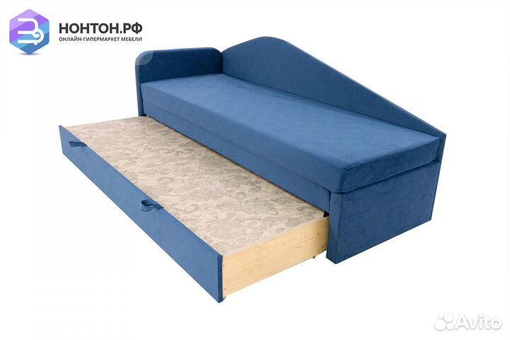 Диван еврософа Верди левый синий