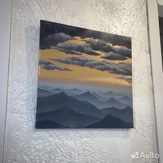 Современный пейзаж маслом. Картина для интерьера