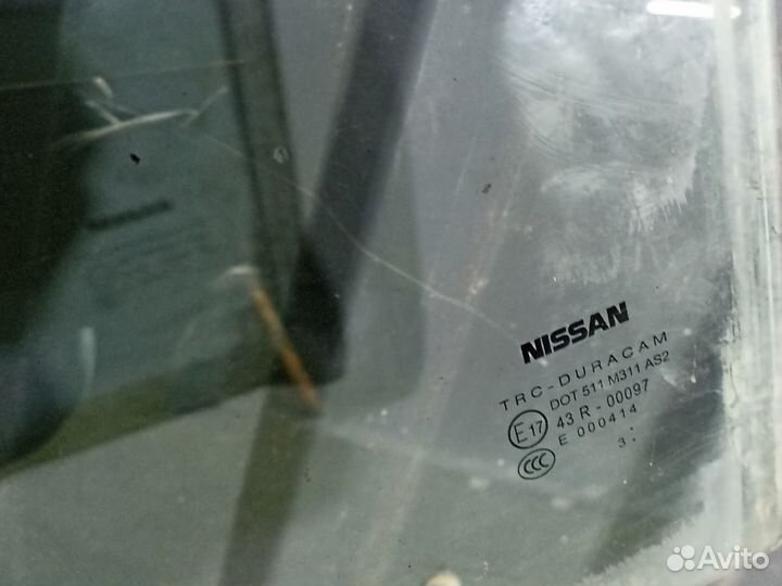 Стекло дверное заднее левое Nissan Almera G15 1.6