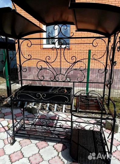 Мангал с печью