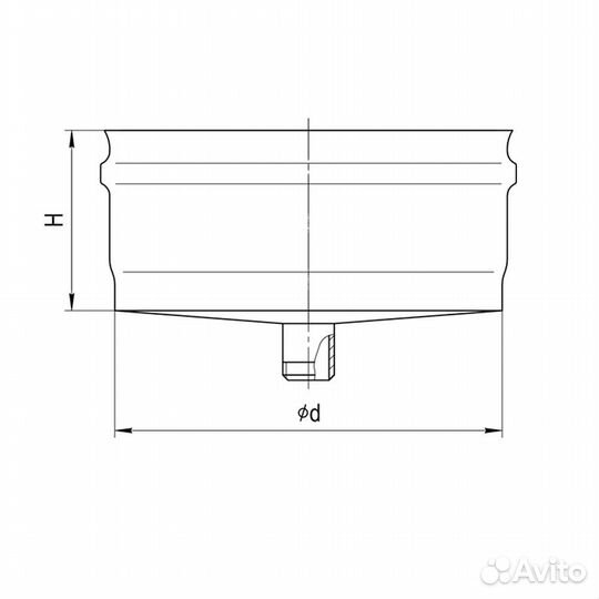 Конденсатоотвод ferrum для трубы (430/0,5 мм) Ф160