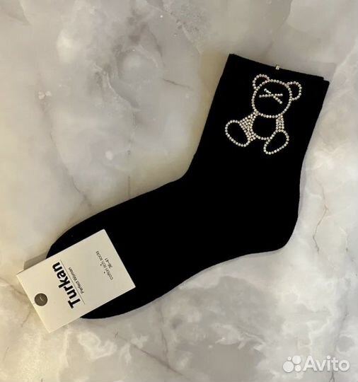 Носочки со стразами
