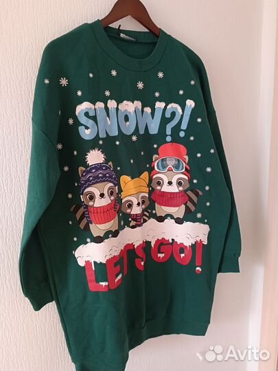 Платье свитшот XL