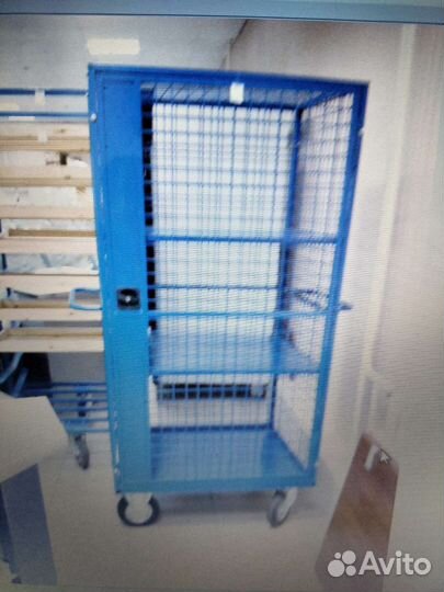Тележка сетчатая с замком