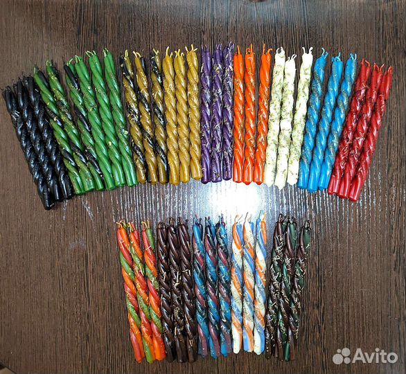 Свечи скрутки, восковые свечи, свеча