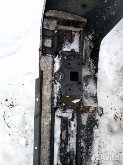 Hyundai accent 2 задний бампер в сборе с усилит