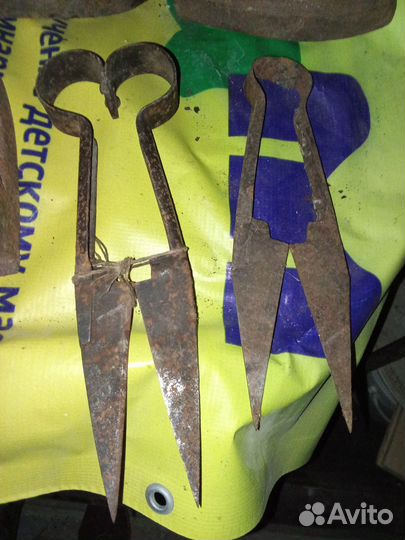 Старинные ножницы для стрижки шерсти