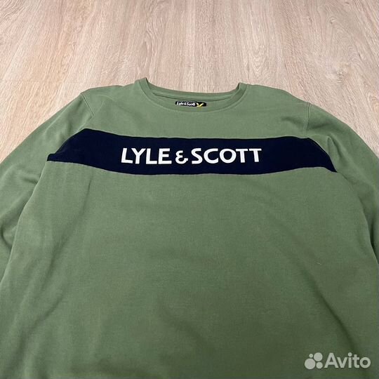 Свитшот lyle scott светло-зелёный