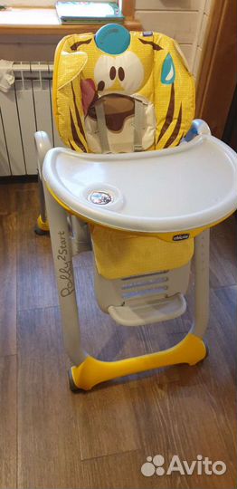 Стульчик для кормления chicco polly 2start jungl