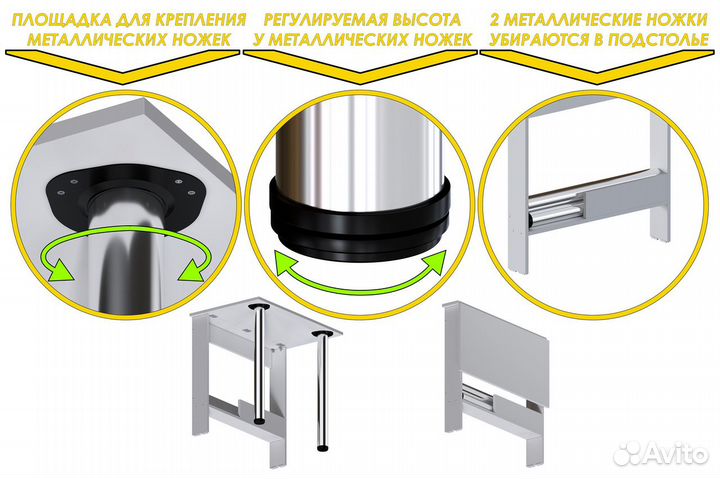 Компьютерный стол белый