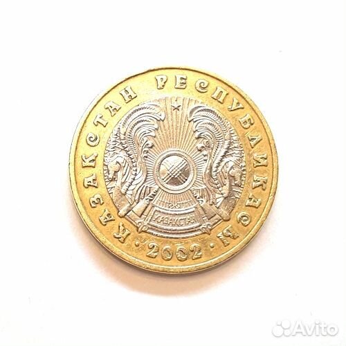 100 тенге 2002 г. Казахстан. Биметаллическая монет