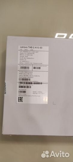 Планшет lenovo tab2