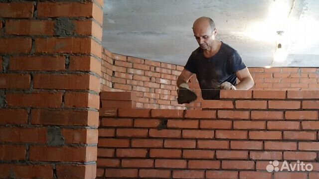 Каменщик. Кладка перегородок из кирпича и блоков в Москве | Услуги | Авито