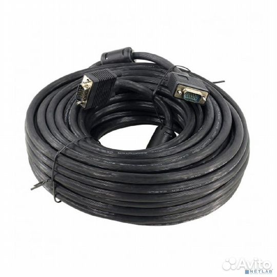 5bites APC-133-200 Кабель VGA сигнальный HD15M/HD15M, ферр.кольца, 20м