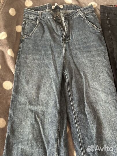 Джинсы женские широкие 46 размер