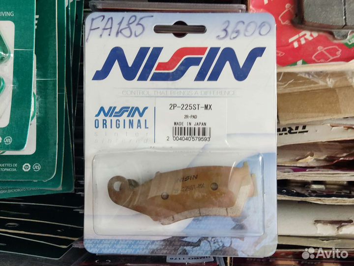 Колодки nissin оригинал Япония FA185 MCB669 FDB892