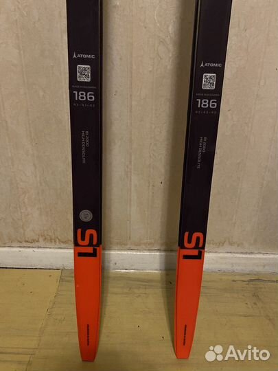 Лыжи беговые 186см и ботинки 43