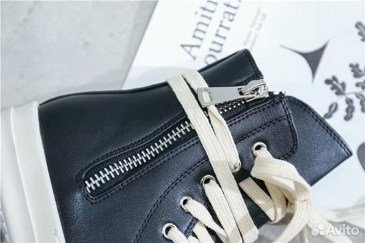 Кеды кожаные Rick Owens (высокие и низкие )