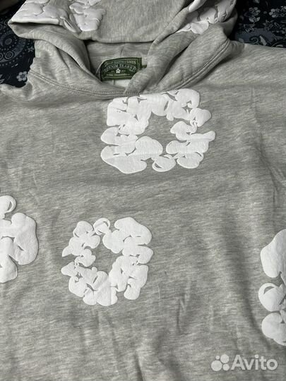 Худи denim tears серая