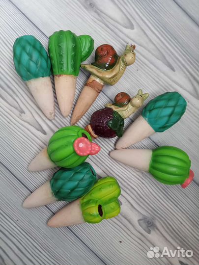 Автополив для цветов глинанная статуэтка