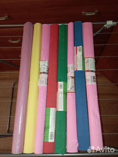 Крепированная бумага набором