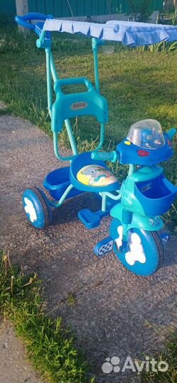 Детский велосипед с родительской ручкой