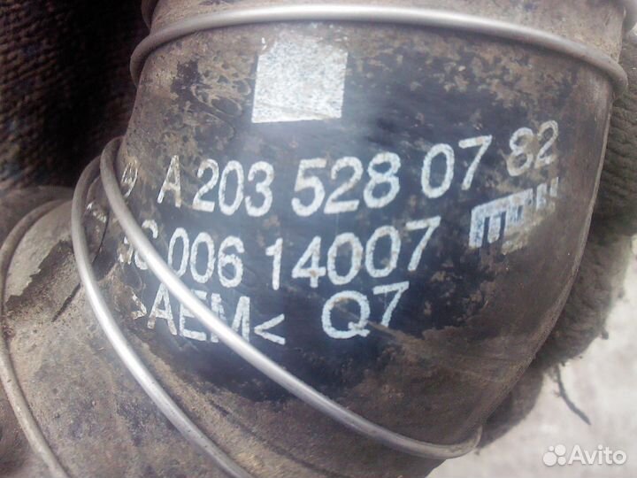 Патрубок интеркулера Mercedes Benz W203