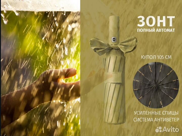 Зонт автомат складной антиветер 105 см 12-спиц
