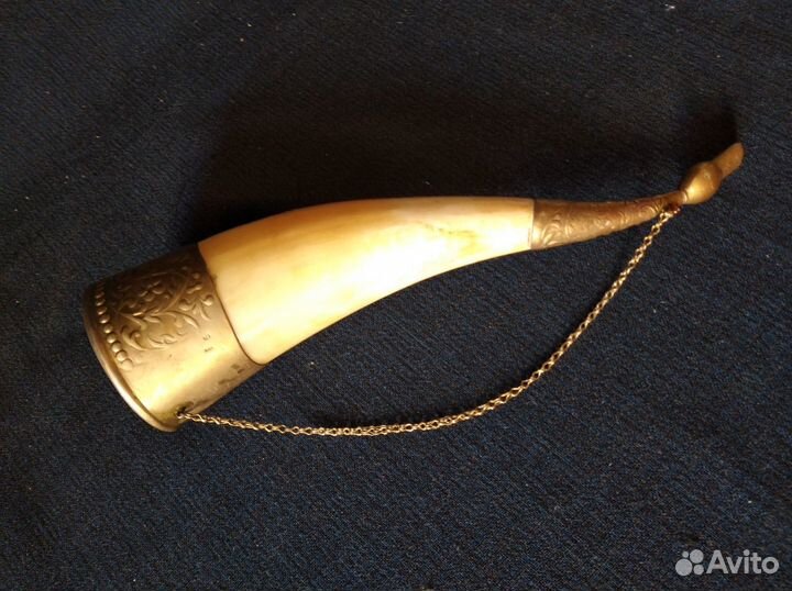 Рог для вина мельхиор