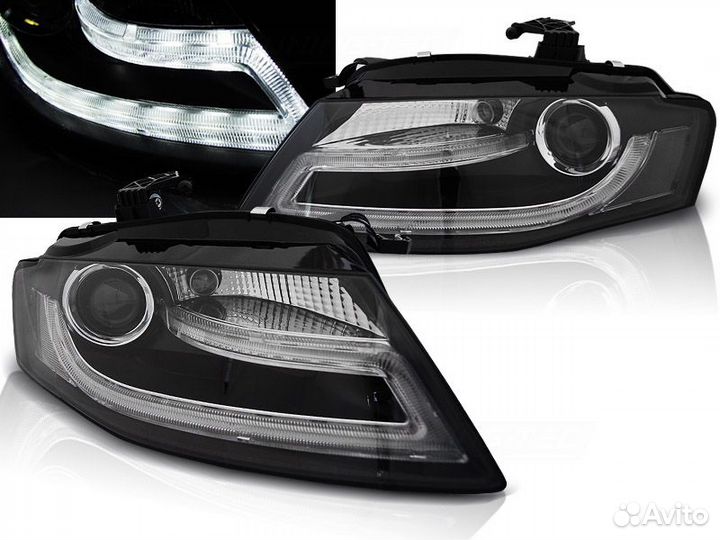Фары с дхо Audi A4 B8 (08-11) lpaud0