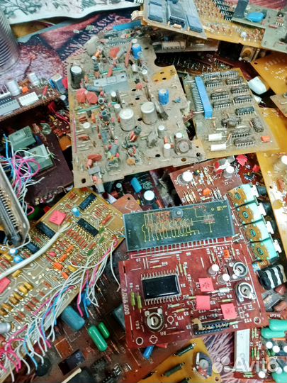 Платы с радиодеталями СССР