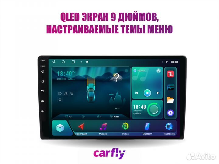 Магнитола Android Carfly 4+64GB (для обзора 360)