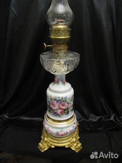 Старинная керосиновая лампа конец XIX начало XX в