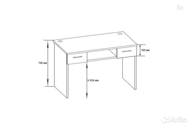 Стол компьютерный кст-107.1