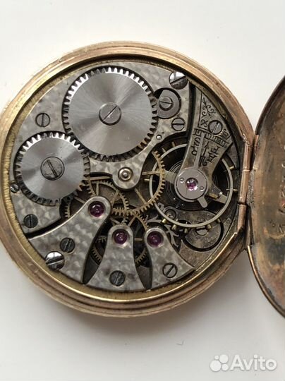 Старинные золотые карманные часы