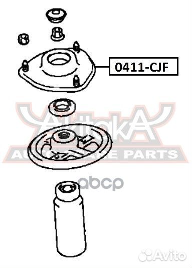 Опора переднего амортизатора lancer/mirage CJ