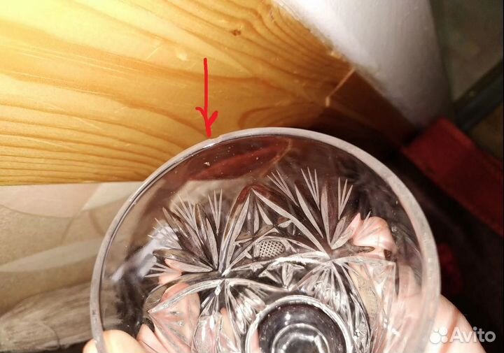 18,2-21,5см Высокие бокалы фужеры СССР хрустальные