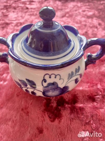 Сахарница Гжель СССР