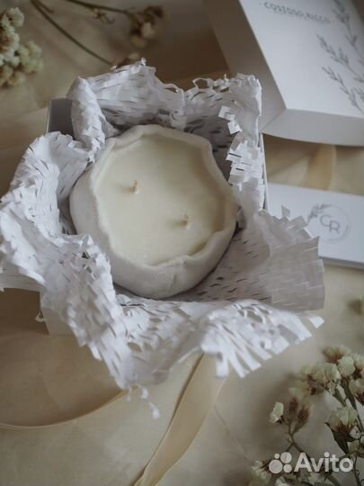 Свеча стильная необычная соевый воск ручная работа