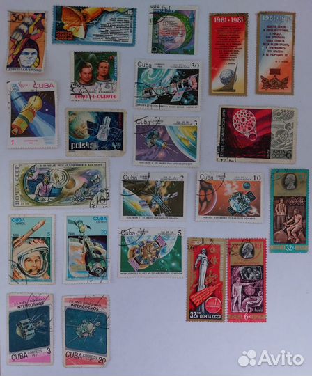 Почтовые марки СССР, Болгария, Куба, Вьетнам и др