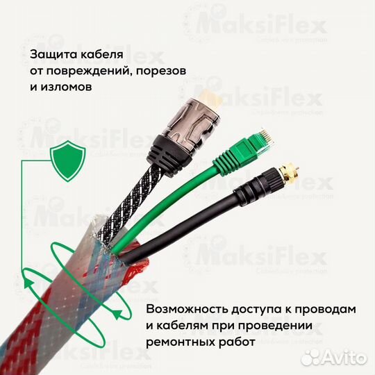 Змеиная кожа оплетка для кабеля D 5-10