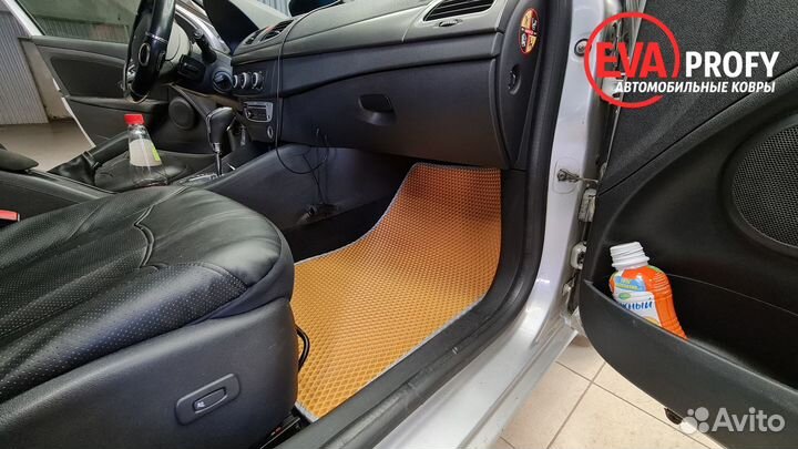 Eva коврики 3D на renault fluence салон и багажник