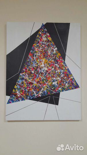 Картина акрилом абстракция