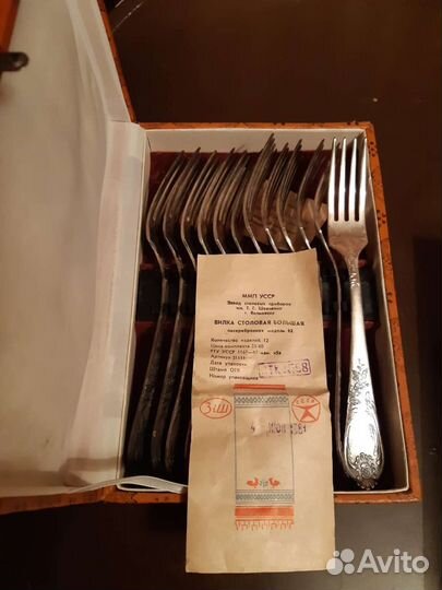 Столовые приборы серебро СССР