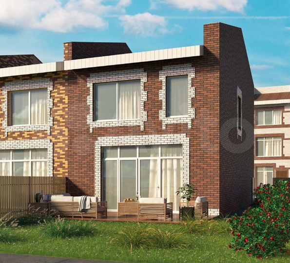 Таунхаус 109 м² на участке 1 сот.